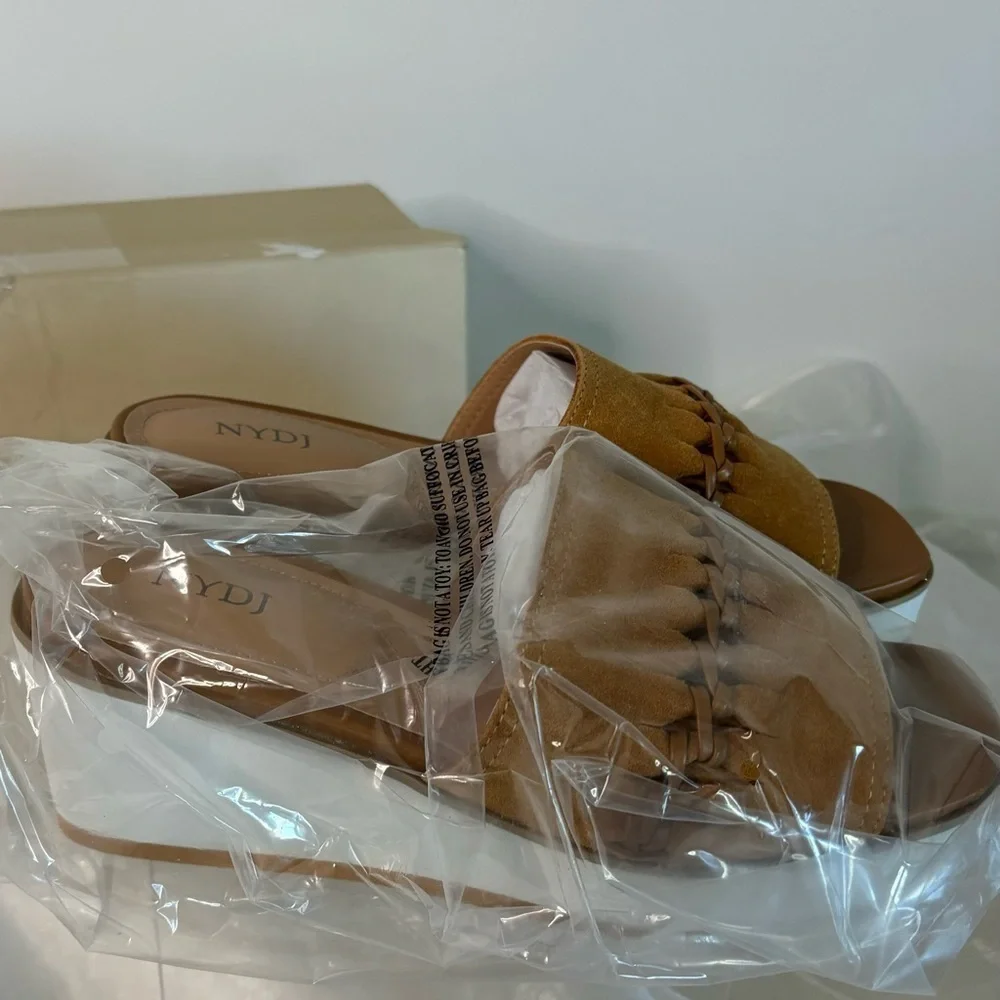 NYDJ Suede Rory Wedge Sandal